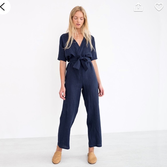 Linen jumpsuit. Brand new, made to order - Picture 8 of 16